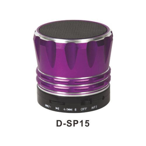 مكبر صوت بلوتوث محمول مدمج D-SP15 - سماعة لاسلكية مع قارئ MP3