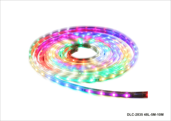 شريط إضاءة ليد ذكي DLC-2835 متعدد الألوان RGB – حبل ليد زينة للمجالس وغرف القيمنق بضمان سنتين